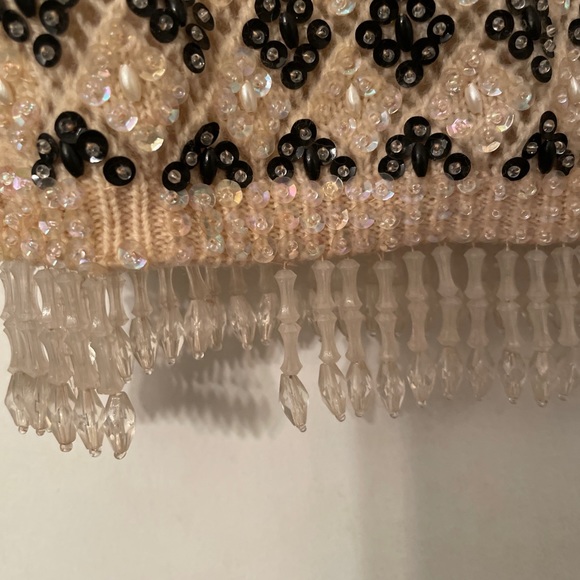 Vintage hand beaded Cyn Les sleeveless top - Picture 4 of 8